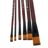 Yinghua Flat Brush Set 6 Pcs