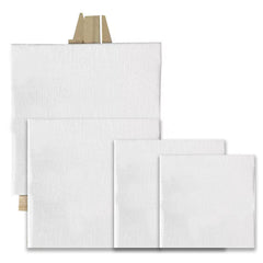 Canvas Set Of 4 With Wooden Easel 12/10/8/6