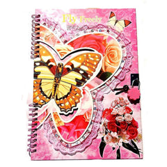Pink Autograph Stylish Lock Diary