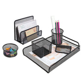 Pack Of 2 - Letter Tray 4 Story And 6 In 1 Desk Organizer Table Set