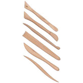 6 Pcs Wooden Pottery Clay Sculpture Carving Tool Set Best Selling Tools