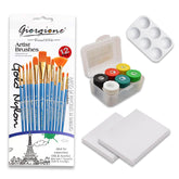 Canvases (6X6,8X8), Kidco Neon And Special Colour Poster Paints ,Round Brushes 7Pcs ,1 Palette