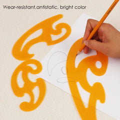 Plastic French Curve Ruler Multi Cloud Shape Drawing Tool