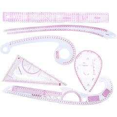 6 pcs French Curve Measure Tailor Ruler Set