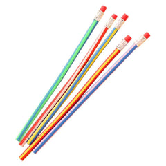 5 Pcs Colorful Magic Bendy Flexible Soft Pencil With Eraser