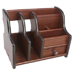 8035 - Wooden Pen Stand Holder Stationery Organizer