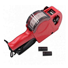 8 Digit Price Tag Machine Labeller - 50 Label Stickers Roll / 1 Ink Roller / Multicolour