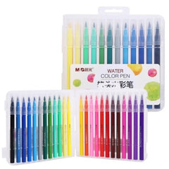 24Pcs M&G Soft Brush Tip Water Color Marker Felt Pen