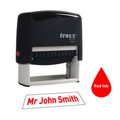 Traxx 9013 Customize Self-Inking Stamp Rubber Stamp Customized Stamp With Your Own Detail (Impression Size 58 Mm X 22 Mm)