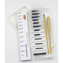 William Mitchell Calligraphy, Joseph Gillot Artist Selection Dip Pen Box Set Wm35901