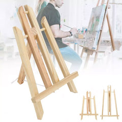 Beech Wood Easel / Foldable Triangular Painting Drawing Holder