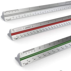 12" Triangular Architect Scale Ruler - (Imperial Measurements)
