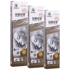 Pack Of 3 - Maries Charcoal Pencils - Hard