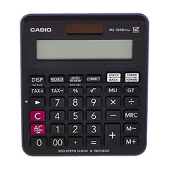 Casio MJ-120D Plus 300 Steps Check And Correct Desktop Calculator With Tax & Gt Keys & On Display Indication Of Active Constant (K) (Black)
