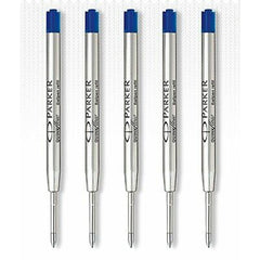 5Pcs Quinkflow Jotter Refill Steel Body Ballpoint Pen Refills - Blue