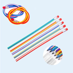 10 Pcs Colorful Magic Bendy Flexible Soft Pencil With Eraser