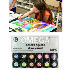 Omega Poster Colour - 12 Pcs