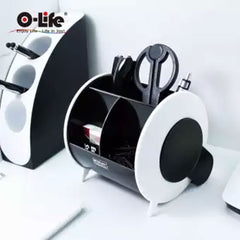 Desktop Pen Holder 2 Color Movable?O-Life?S-898 With Stationery Items