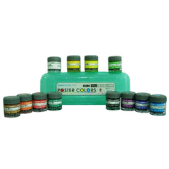 Simbalion Poster Colours 12 Pcs Different Colours - 30Cc In A Bottle