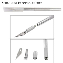 Precision Paper Cutting Cutter Art Knife Tool For Craft Set Model Making Carving Scoring Pen Type With 6 Blades For Diy Creator