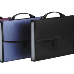 Expanding Bag - F/C Size - 12 Pockets (Black Or Blue)