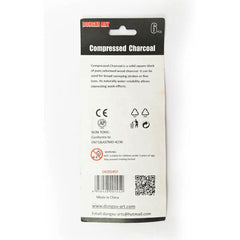 6Pcs Set - Compressed Charcoal Sticks For Sketching