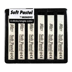 Mungyo Soft Pastels Chalk White Pack Of 6