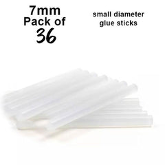 Pack Of 36 - Hot Glue Gun Sticks 7Mm - White Stick Length: (8-10 Inch Approx)