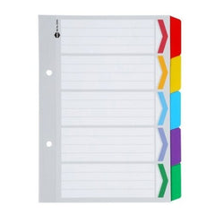 Marbig Index Divider Separator A-Z Tab Reinforced A4 Assorted