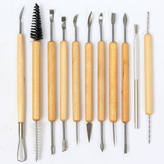 11 pcs Clay Tool Set Pottery Clay Sculpture Carving Tool Set