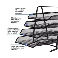 Heavy Duty Metal 4 Tier Story Letter Tray