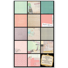 Design #Dsm004, 8X8Inch 40Sheets Printed Patterns Scrapbook Paper Origami Paper Diy Gift Card Making Handmade Home Deco Pattern Paper Flower Paper Pack