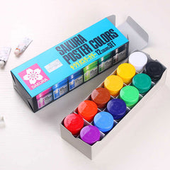 Sakura Poster Colour Paints 12 Color Set