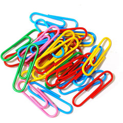 33Mm X 50Pcs Colored Plastic Gem Clip For Paper