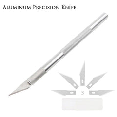 Precision Paper Cutting Cutter Art Knife Tool For Craft Set Model Making Carving Scoring Pen Type With 6 Blades For Diy Creator