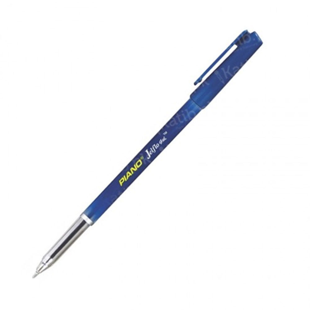 Piano_ Jelflo Gel Pens 10 Pcs Packet, Blue Ink Jetflow One Pack Of Piano Jelflo Ball Point Pens (10 Pcs) Blue