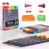 24pcs M&G SignMe Brush and Fine Tip Markers
