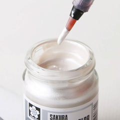 Pack Of 2 - Sakura Poster Color Watercolor Metallic Paint Silver & Gold 30Ml Japan