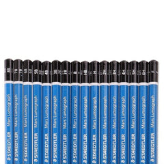 12Pcs Different Shades Of Mars Lumograph Steadtler Drawing Sketching Pencils
