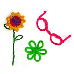 Pack of 50 - Light Pink Pipe Cleaner velvet Sticks