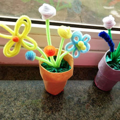 Pack of 50 - Light Green Pipe Cleaner velvet Sticks