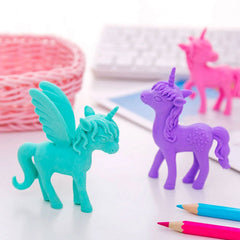 Creative Animal Unicorn Eraser Yz1607 - Blue