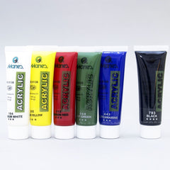 Maries Acrylic Paints - Pack Of 6 Assorted Colours 30ml in each tube - Acrylic Paints