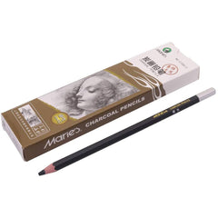 Marie Pack Of 6 Charcoal Pencil (3 Soft And 3 Hard) - 6 Pencils