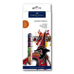 Faber Castel Acrylic Colours Set Of 12 - Acrylic Paints