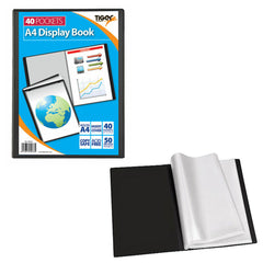 Plastic Sheet File - 40 Pocket A4 Display Book