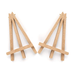 Canvas Set Of 4 With 2 Wooden Easel