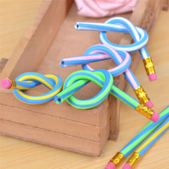 10 Pcs Colorful Magic Bendy Flexible Soft Pencil With Eraser