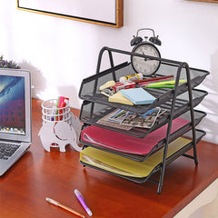 Heavy Duty Metal 4 Tier Story Letter Tray