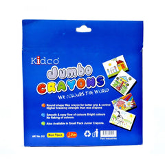 Kidco 12 Jumbo Wax Crayons Oil Pastel Jumbo Crayon